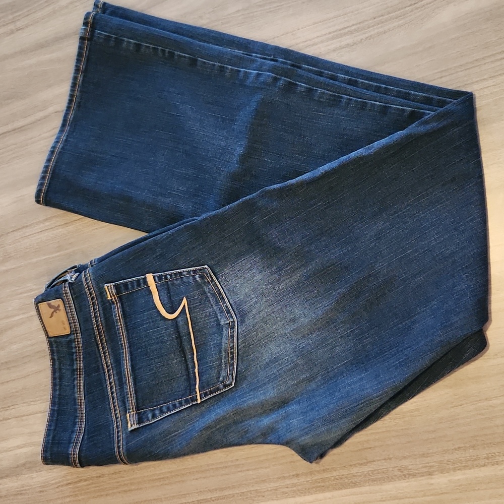 American Eagle jeans size 14 Long kick boot